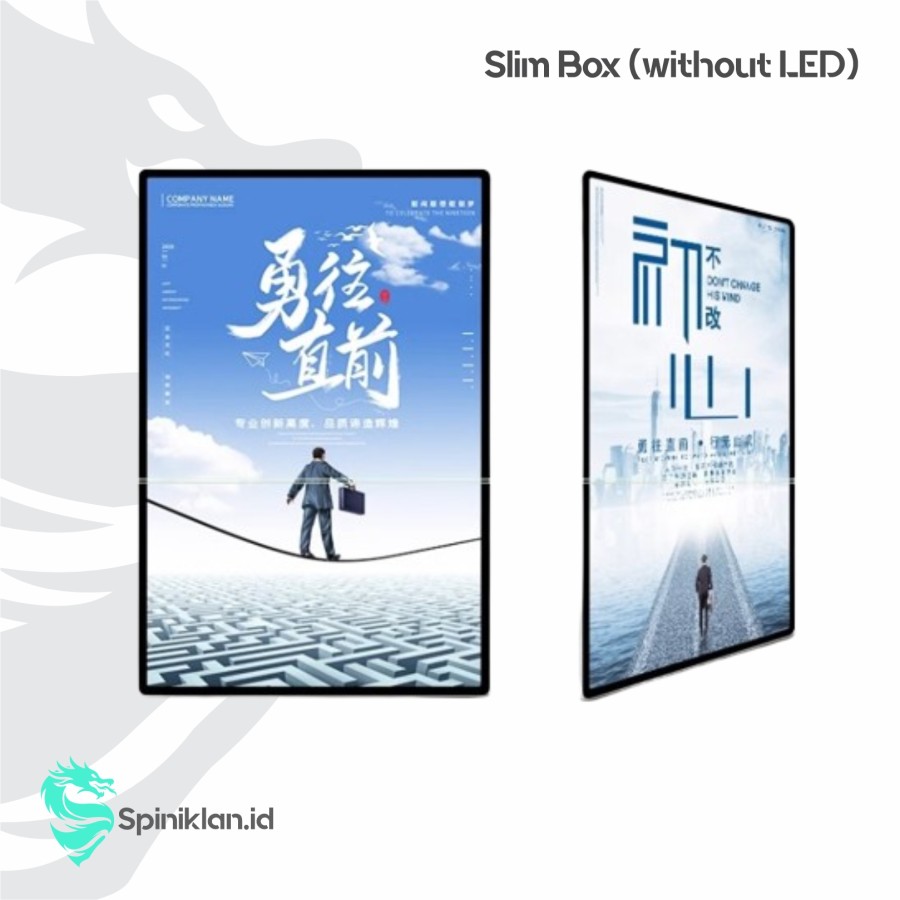 slim light box tanpa led - 1