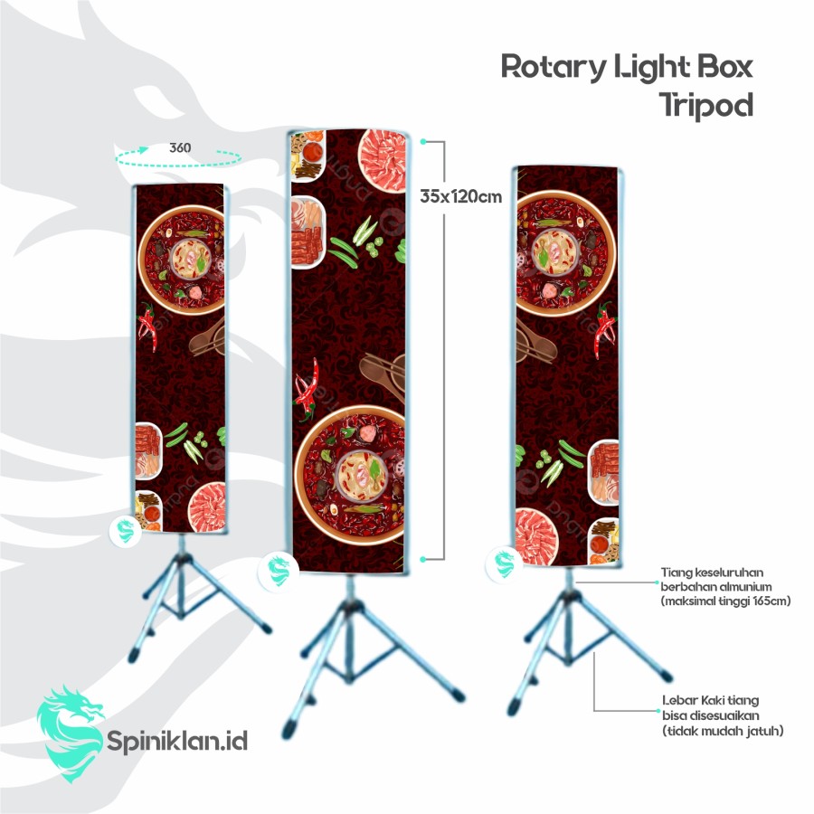 rotary light box tripod